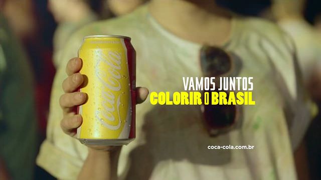 Coca-Cola changes the color of its cans as part of a movement to color Brazil